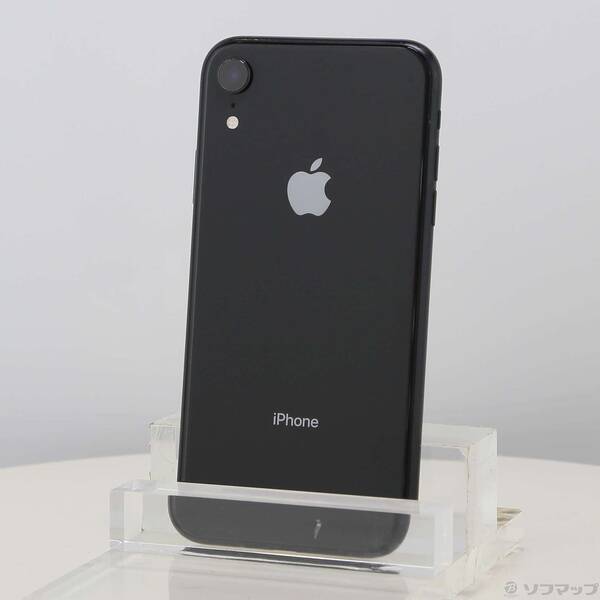 【中古】Apple(アップル) iPhoneXR 64GB 黒いこと MT002J／A SoftBank 【377-ud】