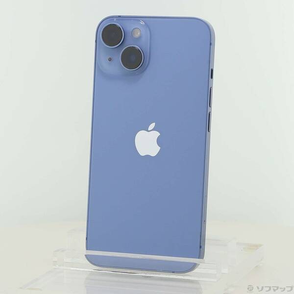 【中古】Apple(アップル) iPhone14 256GB 青色 MPWN3J／A SIM無償性 【262-ud】 スマートフォン本体-スマートフォン・タブレット
