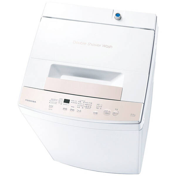 【中古】TOSHIBA(東芝) 〔展示品〕 全自動洗濯機 ピュアホワイト AW-45GA4(W) ［洗濯4.5kg ／簡易乾燥(送風機能) ／上開き］ 【258-ud】