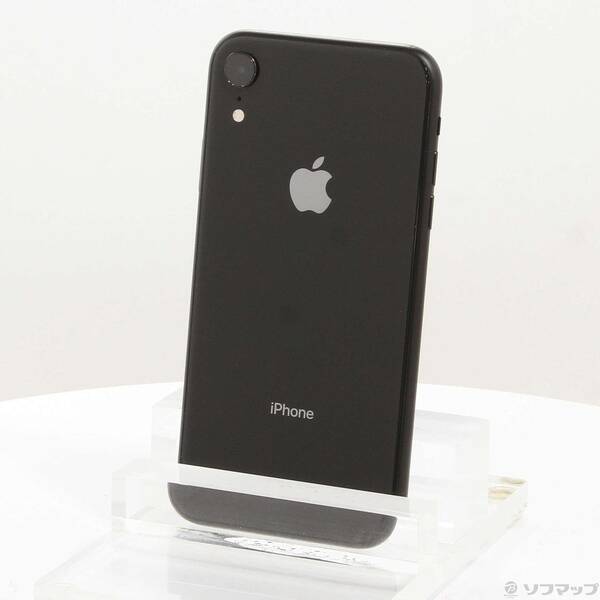 【中古】Apple(アップル) iPhoneXR 64GB 黒いこと MT002J／A SIM無償性 【247-ud】 スマートフォン本体-スマートフォン・タブレット