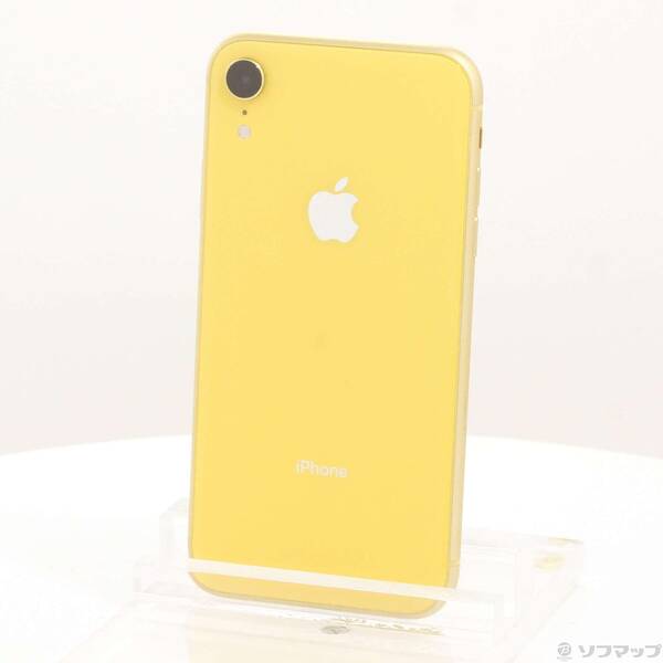 【中古】Apple(アップル) iPhoneXR 128GB 黄色 MT0Q2J／A SIM無償性 【247-ud】