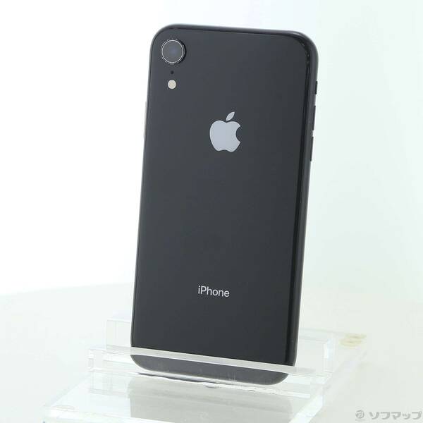 【中古】Apple(アップル) iPhoneXR 64GB 黒いこと MT002J／A SIM無償性 【198-ud】