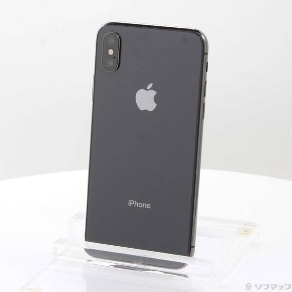 【中古】Apple(アップル) iPhoneX 256GB あき場所薄墨色 MQC12J／A SIM無償性 【247-ud】