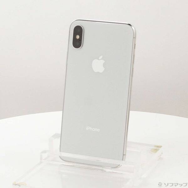 【中古】SoftBank iPhoneX 256GB しろがね色 NQC22J／A SoftBank 【247-ud】 スマートフォン・タブレット-スマートフォン本体