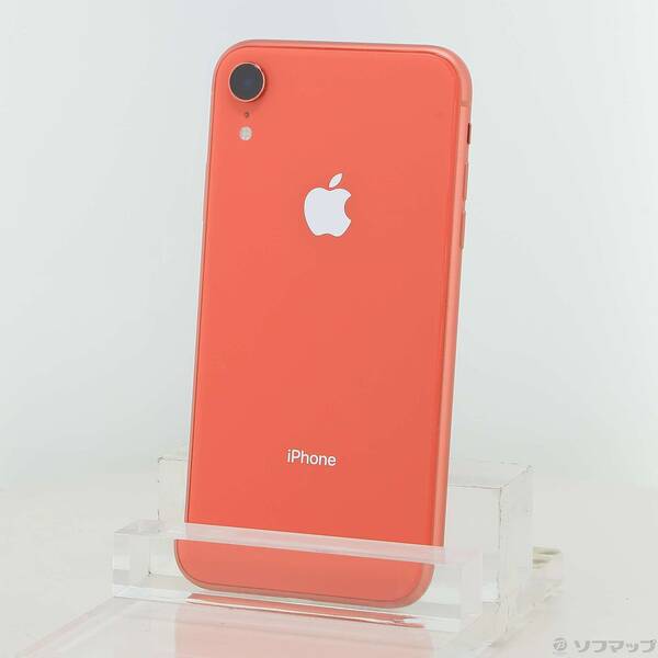 【中古】NTTドコモ iPhoneXR 64GB コーラル MT0A2J／A SIM無償性 【198-ud】