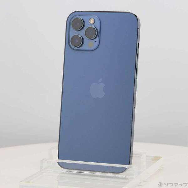 【中古】Apple(アップル) iPhone12 Pro Max 256GB パシフィック青色 MGD23J／A SIM無償性 【352-ud】 スマートフォン・タブレット-スマートフォン本体