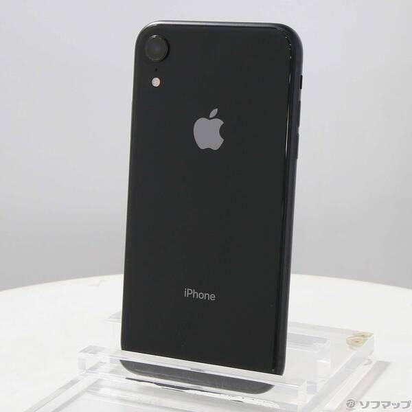 【中古】Apple(アップル) iPhoneXR 128GB 黒いこと MT0G2J／A SIM無償性 【368-ud】 スマートフォン本体-スマートフォン・タブレット