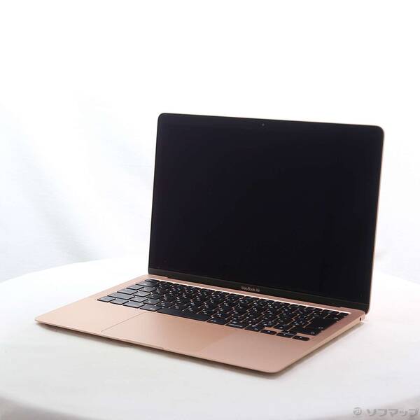【中古】Apple(アップル) MacBook Air 13.3-inch Late-2020 MGND3J／A Apple M1 8中核グループ中央処理装置_7中核グループGPU 8GB SSD256GB ゴールド 〔14.7 Sonoma〕 【377-ud】