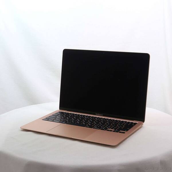 【中古】Apple(アップル) MacBook Air 13.3-inch Late-2020 MGND3J／A Apple M1 8中核グループ中央処理装置_7中核グループGPU 8GB SSD256GB ゴールド 〔14.7 Sonoma〕 【377-ud】