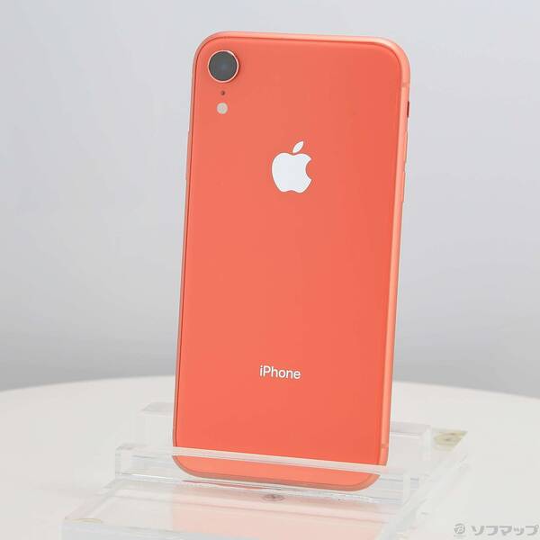 【中古】Apple(アップル) iPhoneXR 128GB コーラル MT0T2J／A SIMフリー 【348-ud】
