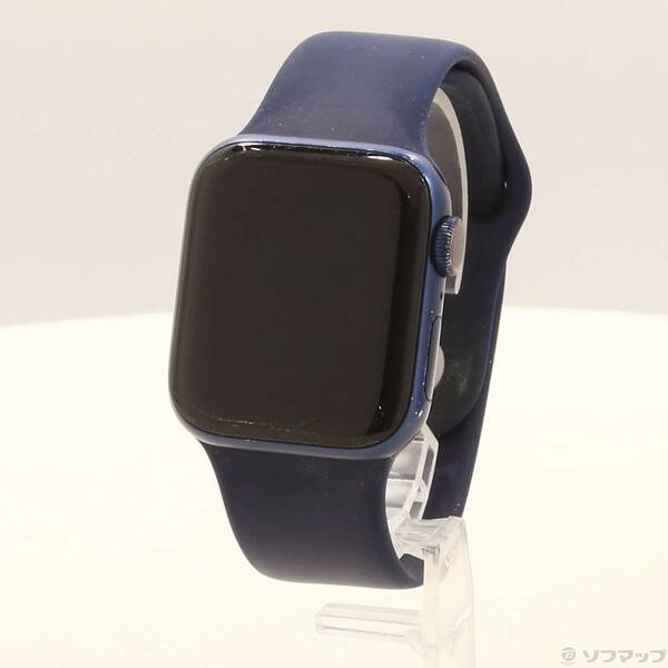【中古】Apple(アップル) Apple Watch Series 6 GPS + Cellular 40粍 ブルーアルミニウムケース ディープネイビースポーツバンド 【377-ud】