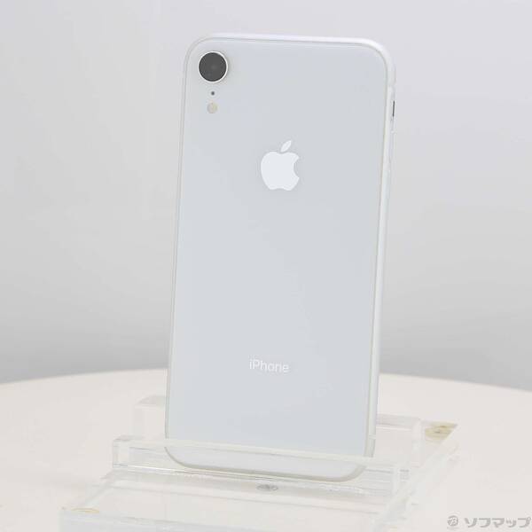 【中古】Apple(アップル) iPhoneXR 128GB ホワイト MT0J2J／A SIMフリー 【344-ud】