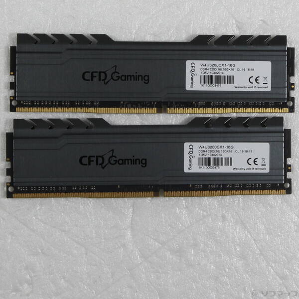 【中古】CFD(シーエフディー) W4U3200CX1-16G 32GB 16GB&times;2枚組 【262-ud】｜ソフマップ中古専門店
