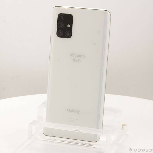 【中古】SAMSUNG(サムスン) GALAXY A51 5G 128GB プリズムブリックス 白いこと SC-54A docomo鍵を掛ける取りけすSIM無償性 【295-ud】