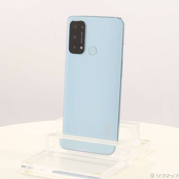 【中古】ワイ可動性 OPPO Reno5 A 128GB 内燃機関青み A101OP Y!mobile SIM無償性 【276-ud】