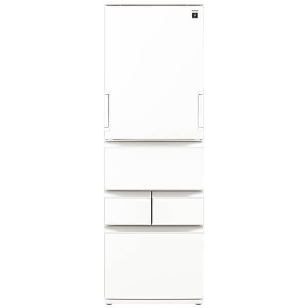 【中古】SHARP(せつ然たる) 〔見せびらかす品〕 電気冷蔵庫 シルキーマットホワイト SJ-XW41P-W ［幅60珊 ／408L ／5部屋の入り口 ／働き掛けるくい違い手合い］ 【399-ud】