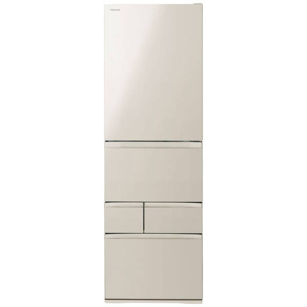 【中古】TOSHIBA(東芝) 〔見せびらかす品〕 電気冷蔵庫 VEGETA（ベジータ）GSKつづき物 繻子ゴールド GR-Y470GSK-EC ［幅60糎 ／465L ／5部屋の入り口 ／右車のドア印字機 ／2025年］ 【276-ud】