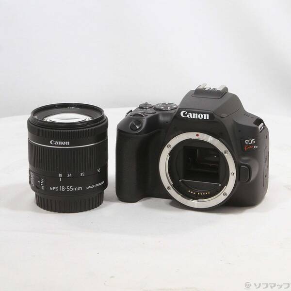 【中古】Canon(キヤノン) EOS Kiss X10 EF-S18-55 IS STM 水晶体一揃いの道具 黒いこと 【269-ud】