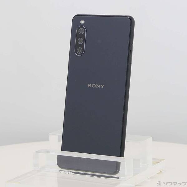 【中古】可動性 Xperia 10 III Lite 64GB 黒いこと XQ-BT44  SIM無償性 【198-ud】
