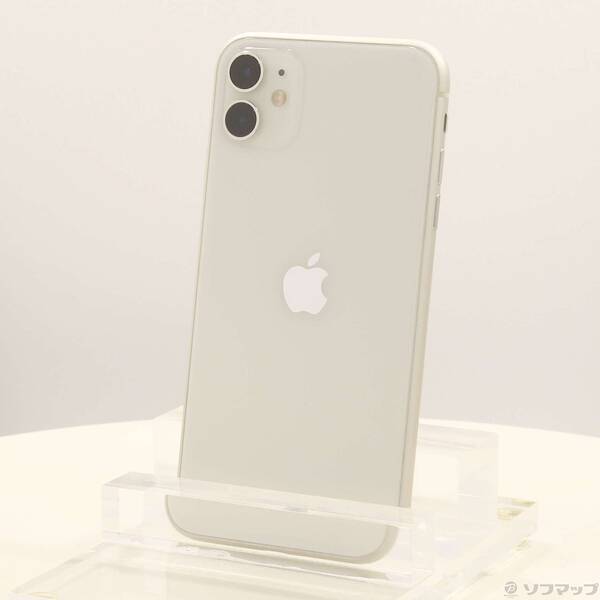 【中古】Apple(アップル) iPhone11 64GB 白いこと MHDC3J／A SIM無償性 【247-ud】
