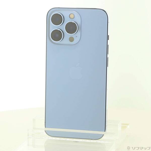 【中古】Apple(アップル) iPhone13 Pro 128GB シエラブルー MLUK3J／A SIM無償性 【262-ud】 スマートフォン・タブレット-スマートフォン本体