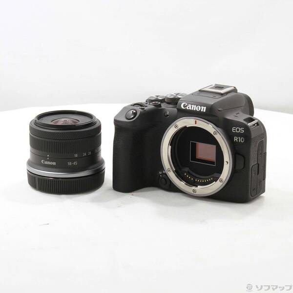【中古】Canon(キヤノン) EOS R10 RF-S18-45 IS STM 水晶体一揃いの道具 【251-ud】