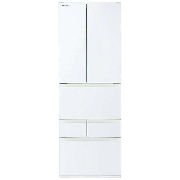 【中古】TOSHIBA(東芝) 〔見せびらかす品〕 電気冷蔵庫 VEGETA（ベジータ）FKつづき物 グランホワイト GR-Y510FK-EW ［幅65糎 ／509L ／6部屋の入り口 ／観音開き手合い ／2025年］ 【305-ud】