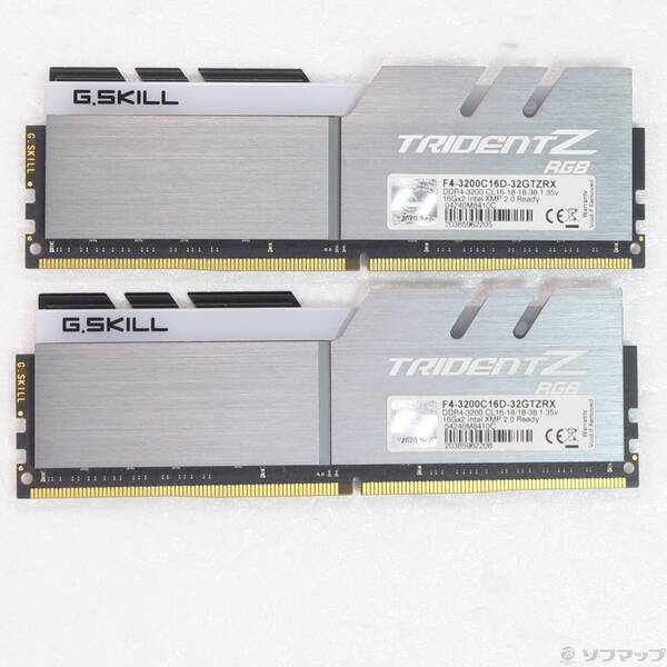 【中古】GSKILL(ジースキル) F4-3200C16D-32GTZRX 【344-ud】