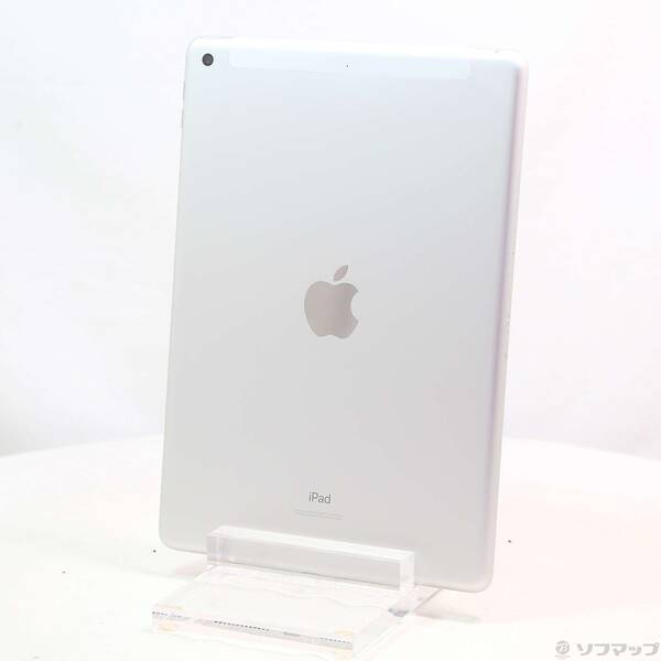 【中古】au iPad 第8時人 128GB しろがね色 NYMM2J／A au鍵を掛ける取りけすSIM無償性 【198-ud】