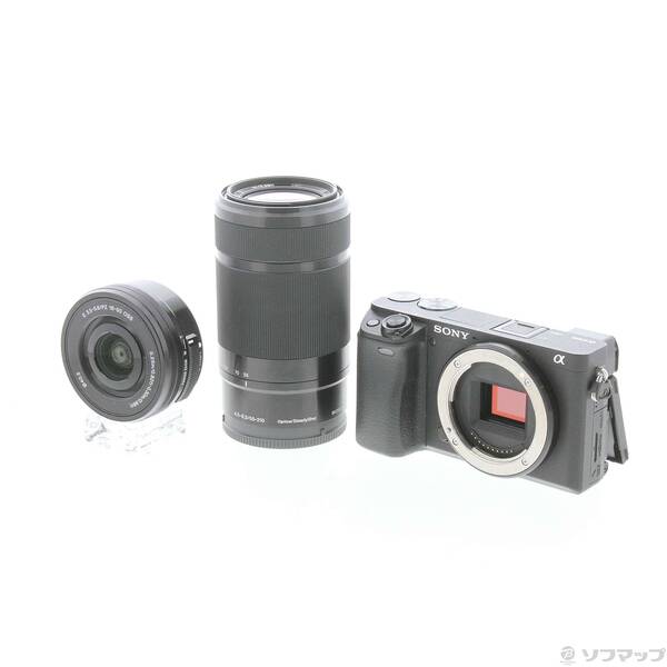 【中古】SONY(ソニー) α6400 ILCE-6400Y ダブルズームレンズキット 黒いこと 【262-ud】