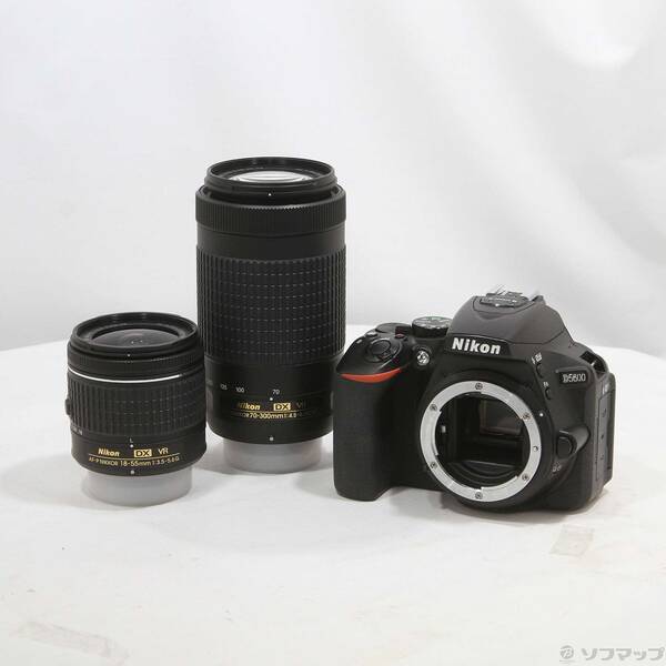 【中古】Nikon(ニコン) NIKON D5600 ダブルズームキット 黒いこと 【198-ud】