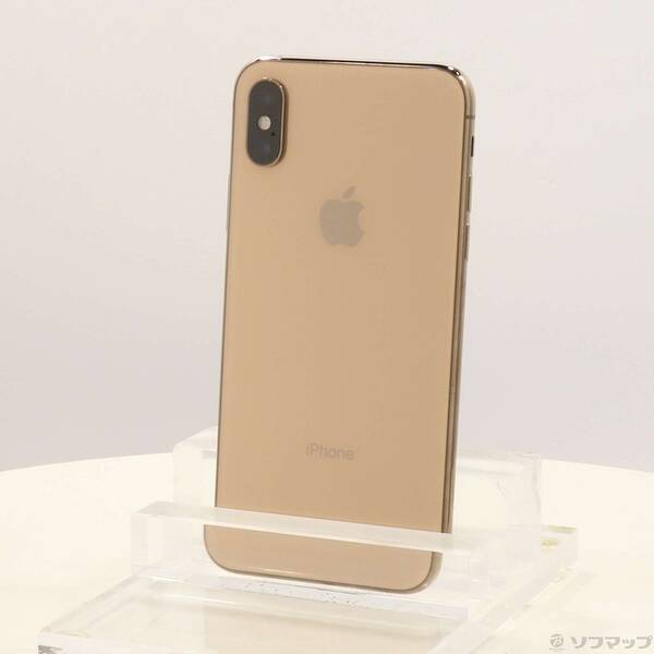 【中古】Apple(アップル) iPhoneXS 64GB ゴールド MTAY2J／A SIMフリー 【198-ud】