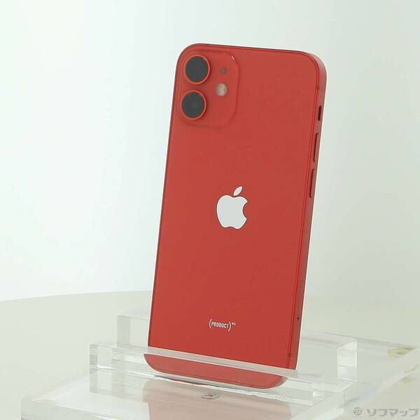 【中古】Apple(アップル) iPhone12 mini 64GB 生産物赤いこと MGAE3J／A SIM無償性 【368-ud】 スマートフォン・タブレット-スマートフォン本体