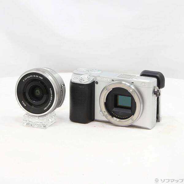 【中古】SONY(ソニー) α6400 ILCE-6400L パワーズームレンズキット しろがね色 【258-ud】
