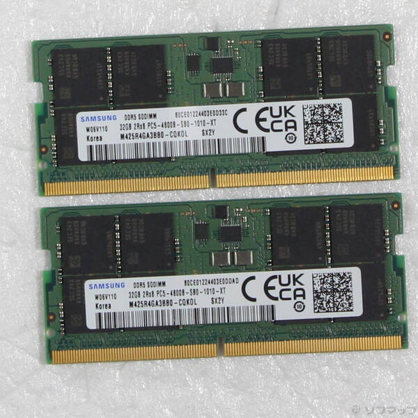 【中古】288P マイコン5-38400 DDR5 4800 32GB 2枚組 【262-ud】