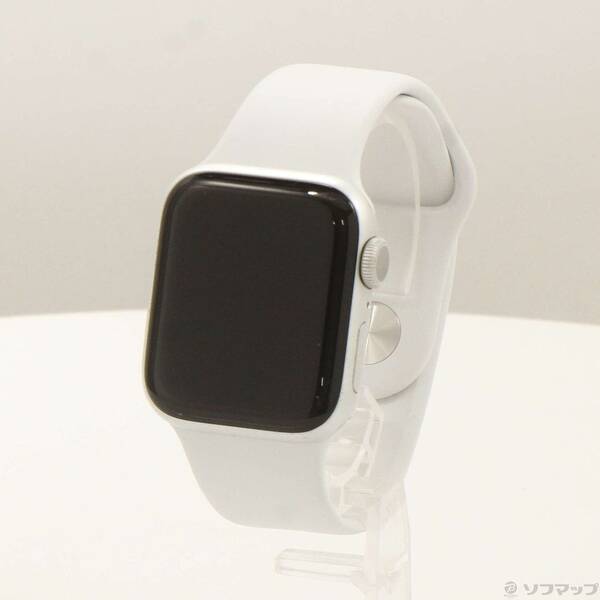 【中古】Apple(アップル) Apple Watch Series 5 GPS 40粍 シルバーアルミニウムケース 白いこと運動競技ダンス楽隊 【377-ud】