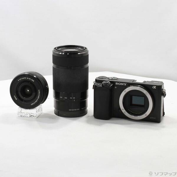【中古】SONY(ソニー) α6000 ILCE-6000Y 黒いこと ダブルズームレンズキット 【196-ud】
