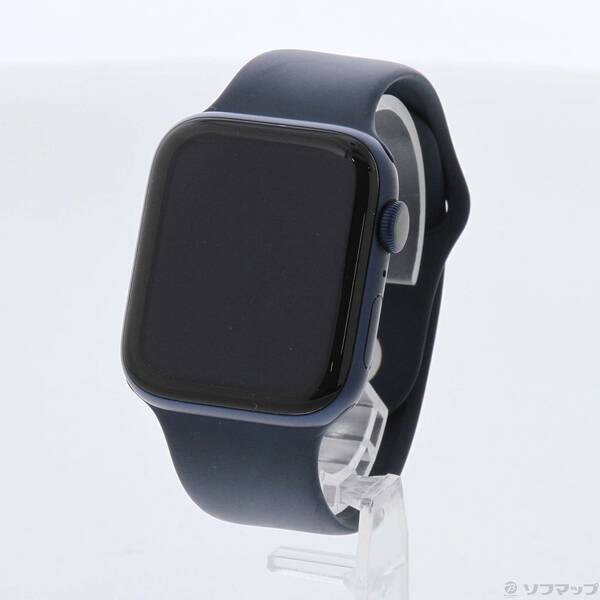【中古】Apple(アップル) Apple Watch Series 6 GPS 44粍 ブルーアルミニウムケース ディープネイビースポーツバンド 【198-ud】