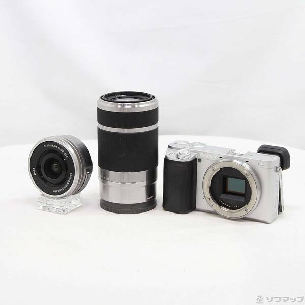 【中古】SONY(ソニー) α6400 ILCE-6400Y ダブルズームレンズキット しろがね色 【198-ud】