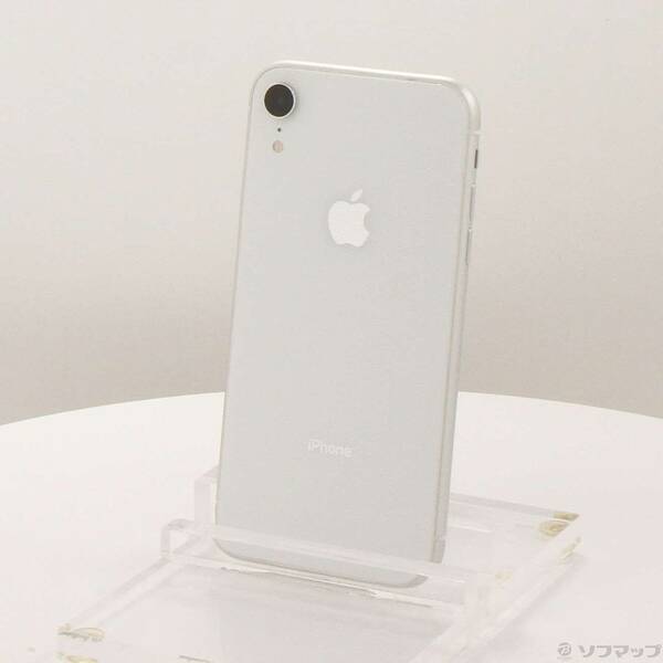【中古】Apple(アップル) iPhoneXR 128GB 白いこと MT0J2J／A SIM無償性 【377-ud】