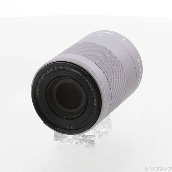 【中古】Canon(キヤノン) EF-M55-200MM F4.5-6.3 IS STM しろがね色 【262-ud】
