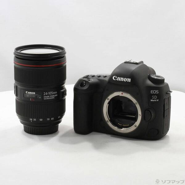 【中古】Canon(キヤノン) EOS 5D MarkIV EF24-105L IS II USM 水晶体一揃いの道具 (3040万絵素) 【198-ud】