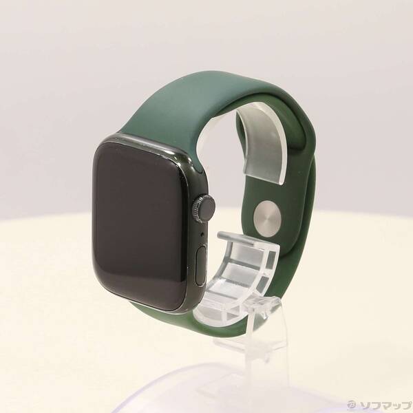 【中古】Apple(アップル) Apple Watch Series 7 GPS 45粍 緑であること軽銀入れもの クローバー運動競技ダンス楽隊 【344-ud】