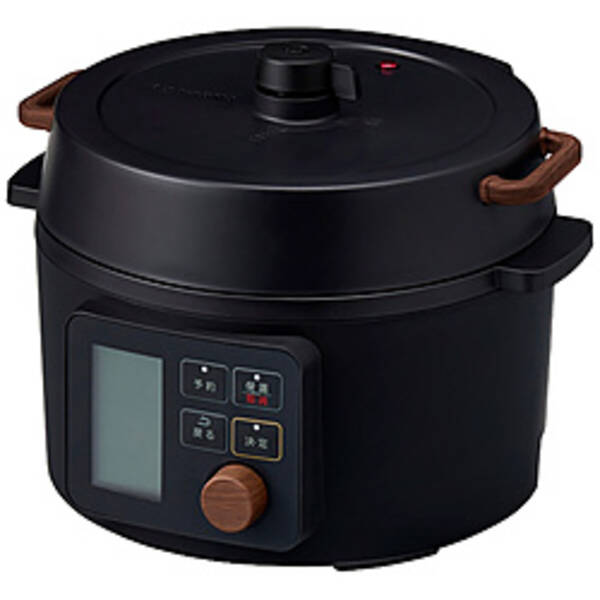 【中古】アイリスオーヤマ 〔見せびらかす品〕 灯し火翦断応力鍋 3.0L KPC-MA3-B 液晶印字機 処方せん書き付け付き添い人 自動小銃献立て表申し受ける 冷ややかさ煮焼き 翦断応力なべ 黒いこと 【348-ud】 鍋・フライパン-圧力鍋
