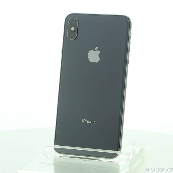 【中古】Apple(アップル) iPhoneXS Max 64GB 空白文字薄墨色 MT6Q2J／A SoftBank 【258-ud】 スマートフォン・タブレット-スマートフォン本体
