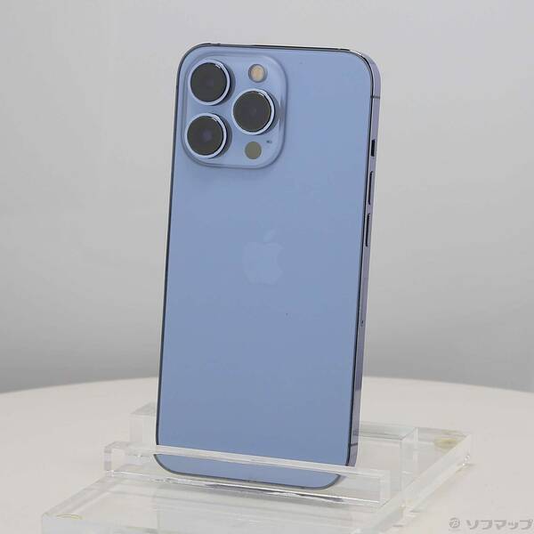 【中古】Apple(アップル) iPhone13 Pro 256GB シエラブルー MLUU3J／A SIM無償性 【262-ud】 スマートフォン本体-スマートフォン・タブレット