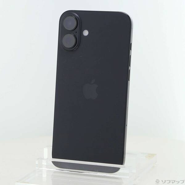 【中古】Apple(アップル) 〔見せびらかす品〕 iPhone16 Plus 128GB 黒いこと 3N343J／A SIM無償性 【269-ud】