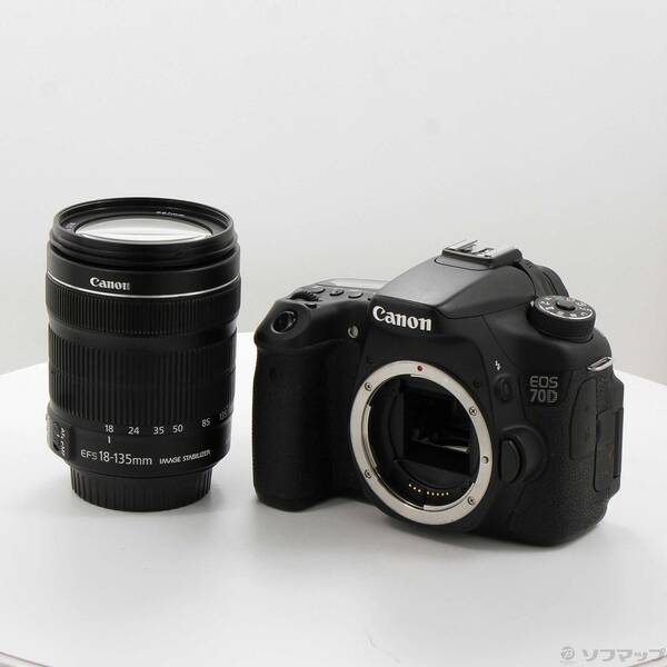 【中古】Canon(キヤノン) EOS 70D (W) EF-S18-135 IS STM 水晶体一揃いの道具 (2020万絵素／SDXC) 【269-ud】