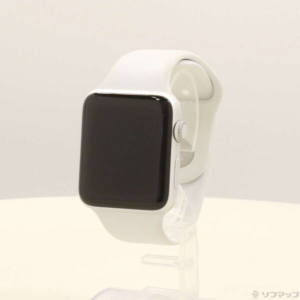 【中古】Apple(アップル) Apple Watch Series 3 GPS 42粍 シルバーアルミニウムケース 白いこと運動競技ダンス楽隊 【247-ud】