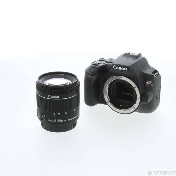 【中古】Canon(キヤノン) EOS Kiss X10 EF-S18-55 IS STM 水晶体一揃いの道具 黒いこと 【198-ud】